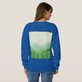 schöne Landschaftsmalerei Sweatshirt (Schwarz voll)
