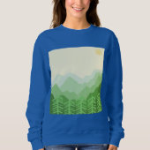 schöne Landschaftsmalerei Sweatshirt (Vorderseite)