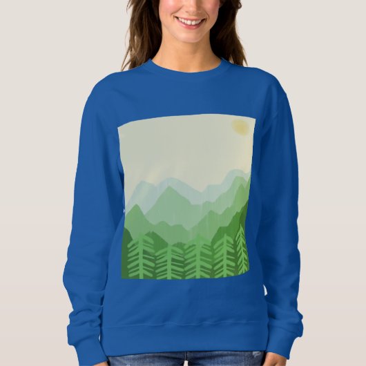 schöne Landschaftsmalerei Sweatshirt (Vorderseite)