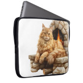 SCHÖNE LANGE HAIRED ORANGE TABBY CAT LAPTOPSCHUTZHÜLLE (Vorne Rechts)