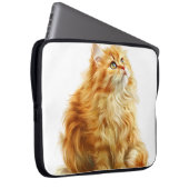 SCHÖNE LANGE HAIRED ORANGE TABBY CAT LAPTOPSCHUTZHÜLLE (Vorne Rechts)