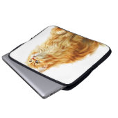 SCHÖNE LANGE HAIRED ORANGE TABBY CAT LAPTOPSCHUTZHÜLLE (Vorne Knopf)