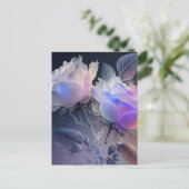 Schöne, lange Steppe Iridescent Rose Postkarte (Stehend Vorderseite)