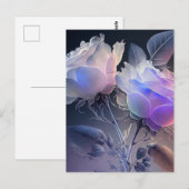 Schöne, lange Steppe Iridescent Rose Postkarte (Vorne/Hinten)