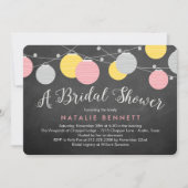 Schöne Lanterns Bridal Dusche Einladung (Vorderseite)