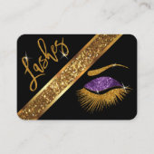 Schöne Lashes - Lila Visitenkarte (Vorderseite)