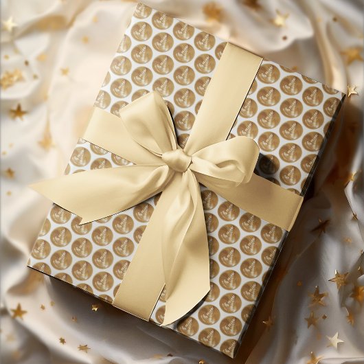 Schöne Latte Floral Leaf Art Tree Geschenkpapier