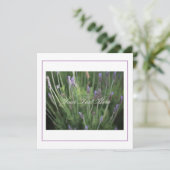 Schöne Lavendel Blume Ihrer Textflatterkarte (Stehend Vorderseite)