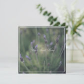 Schöne Lavendel Blume Ihrer Textflatterkarte (Stehend Vorderseite)
