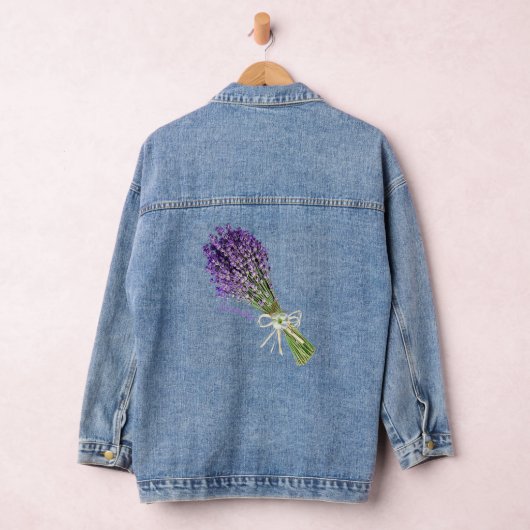 Schöne Lavendel Blume Lavender Botander Jeansjacke (Hangar)