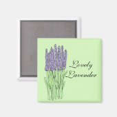 Schöne Lavendel Magnet (Vorderseite/Rückseite)