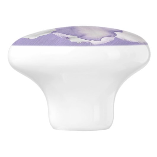 Schöne Lavendel-Orchidee Keramikknauf (Seitenansicht)