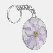 Schöne Lavendel-Orchidee Schlüsselanhänger (Vorderseite links)