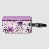Schöne Lavendel und rosa Blütenpracht Gepäckanhänger (Vorderseite (Horizontal))