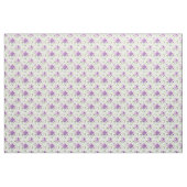 Schöne Lavendel und weiße Blumenstoffe Stoff (Yard (91,4 cm))