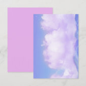 Schöne Lavendel Wolkenlandschaft Dankeskarte (Vorne/Hinten)