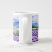 Schöne Lavendelfelder Kunst Jumbo-Tasse (Rückseite)