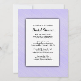 Schöne Lavender Bridal Dusche Einladung