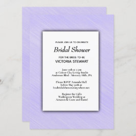 Schöne Lavender Bridal Dusche Einladung