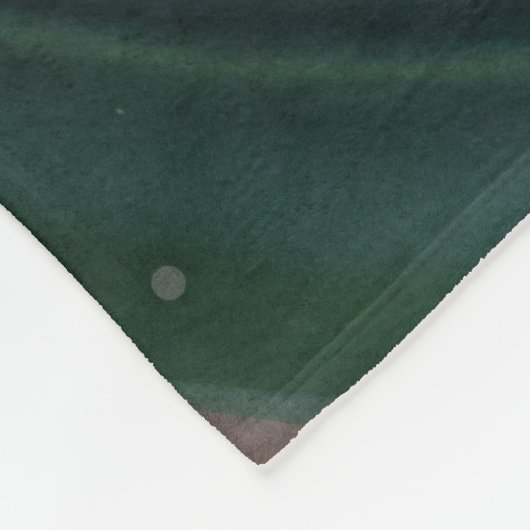 Schöne Lavender & Green Retro Style Space Frau Fleecedecke (Ecke)