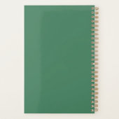 Schöne Lavender & Green Retro Style Space Frau Planer (Rückseite)