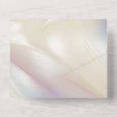 Schöne Lavender Ivory Pearl Wedding All In One Einladung (Rückseite)