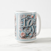 Schöne Layered-Liebe-Tasse Kaffeetasse (VorderseiteRechts)