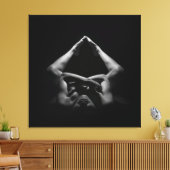 Schöne lebende Frau Leinwanddruck (Insitu (Wohnzimmer))