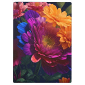 Schöne, lebendige Blume Mix 2 Klemmbrett (Rückseite)