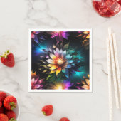 Schöne lebendige Blume Papier Napkin Serviette (Beispiel)