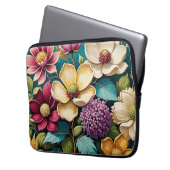Schöne Lebendige Blumen Kunst IPhone-Hülle Laptopschutzhülle (Vorderseite Links)