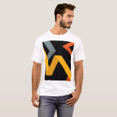 Schöne, lebendige, moderne, urbane grafische Wege T-Shirt (Vorne ganz)