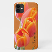 Schöne lebendige Orange Tulip Fotovorlage Case-Mate iPhone Hülle (Rückseite)
