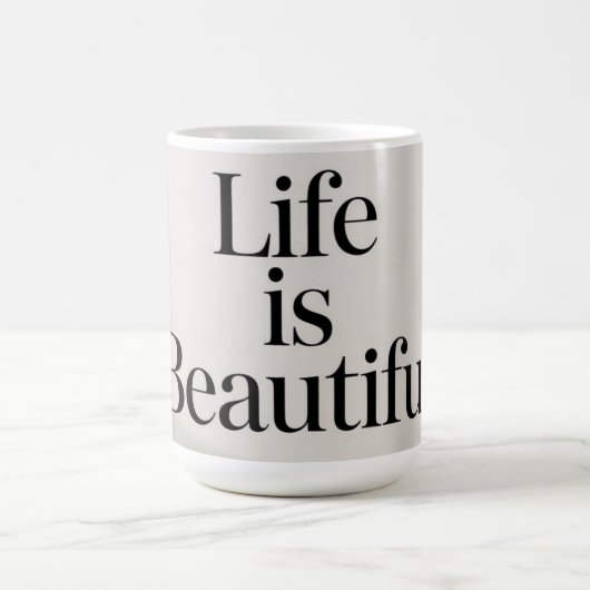 Schöne Lebens Kaffeetasse (Mittel)