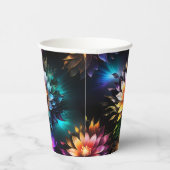 Schöne lebhafte Blume Papiertasse Pappbecher (Rechts)