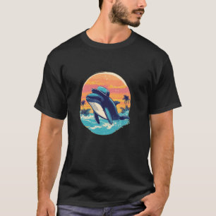 Schöne lebhafte Wal-Kostüm mit lustiger Sommerkapp T-Shirt