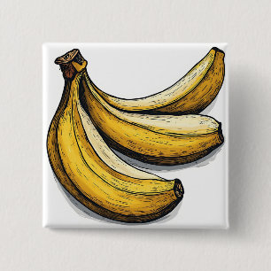 Schöne leckere Banane Button