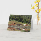 Schöne leere Pferdekarte Karte (Gelbe Blume)