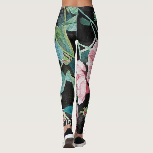 Schöne Leggings aus Altrosa (Rückseite)
