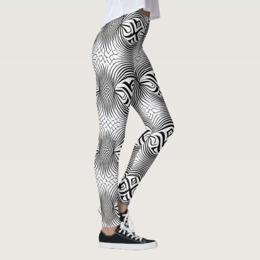 Schöne Leggings der Abstrakten Kunst (Rechts)