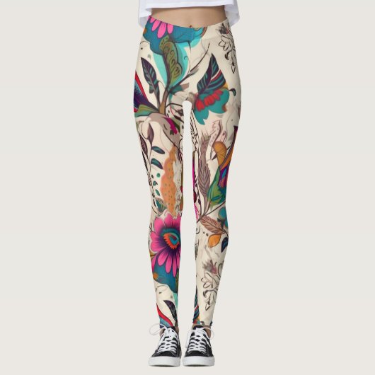 Schöne Leggings der Abstrakten Kunst (Vorderseite)
