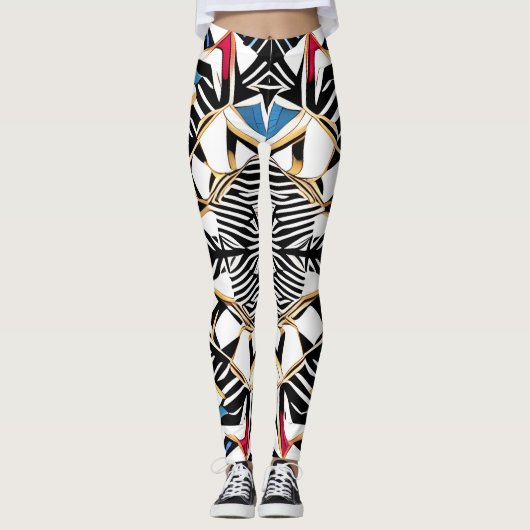 Schöne Leggings der Abstrakten Kunst (Vorderseite)