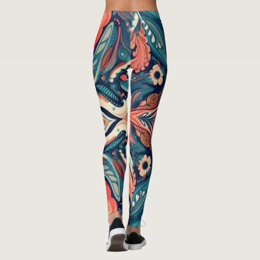 Schöne Leggings der Abstrakten Kunst (Rückseite)