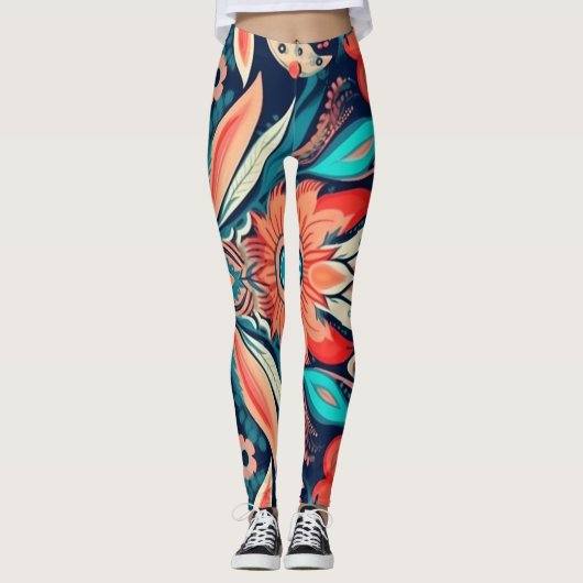 Schöne Leggings der Abstrakten Kunst (Vorderseite)