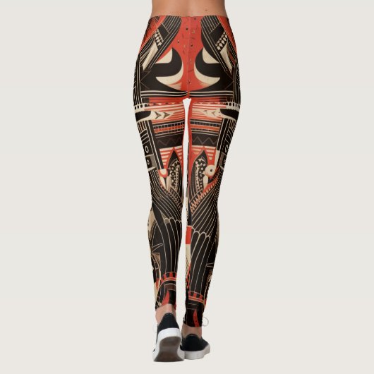 Schöne Leggings der Abstrakten Kunst (Rückseite)