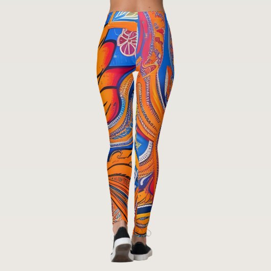 Schöne Leggings der Abstrakten Kunst (Rückseite)