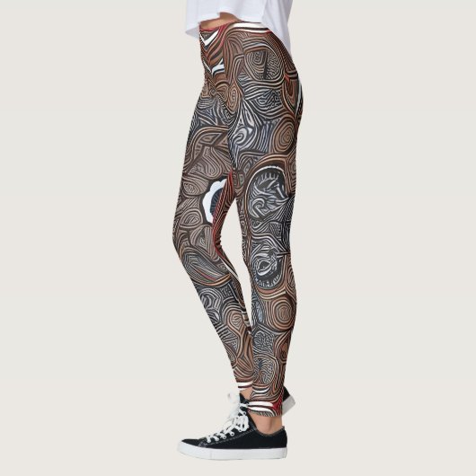 Schöne Leggings der Abstrakten Kunst (Links)