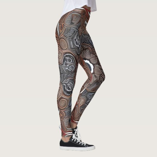 Schöne Leggings der Abstrakten Kunst (Rechts)
