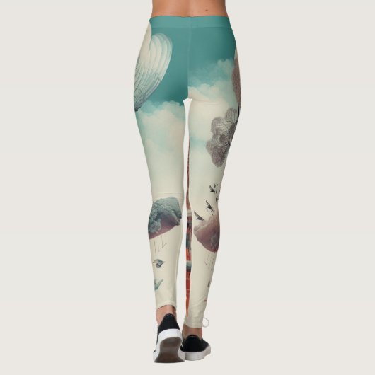 Schöne Leggings der Abstrakten Kunst (Rückseite)
