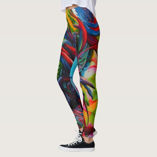 Schöne Leggings der Abstrakten Kunst (Links)